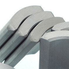Gemeinsamer Mag Ferrite Arc Magnet Fan-Bewegungsgroßes Ferrit-Magnet-Segment-Blatt Y10T